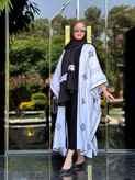 مانتوزنانه عبایی نخی کد13