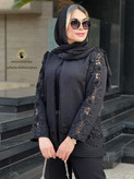 مانتو کتی مشکی زنانه کد۴۸