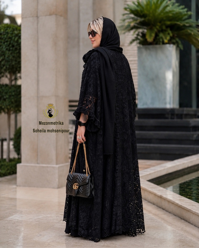 مانتوزنانه عبایی گیپورکد39