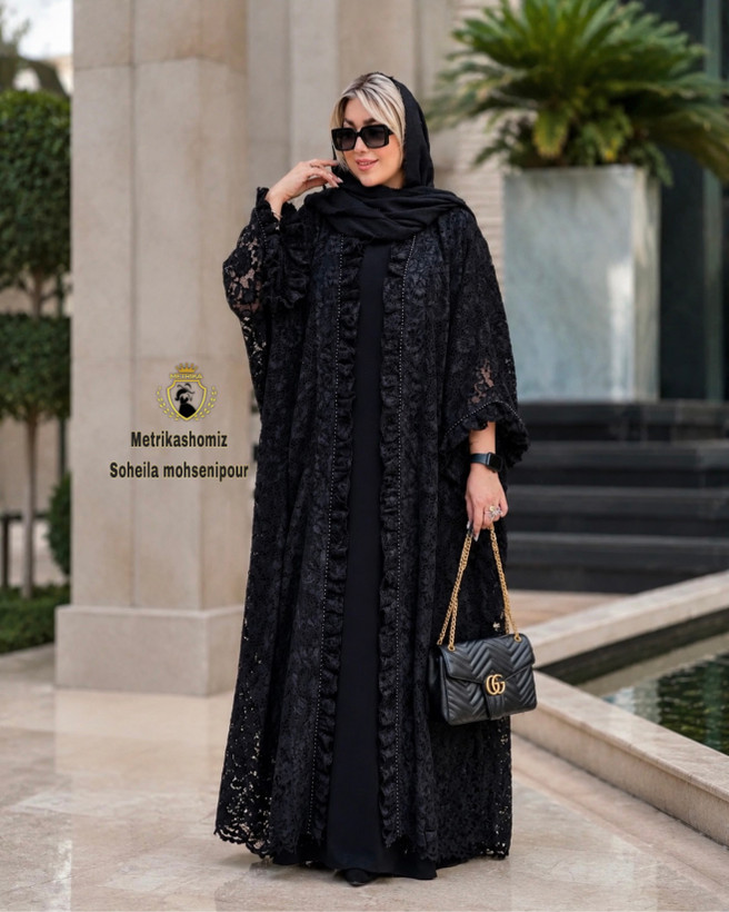 مانتوزنانه عبایی گیپورکد39